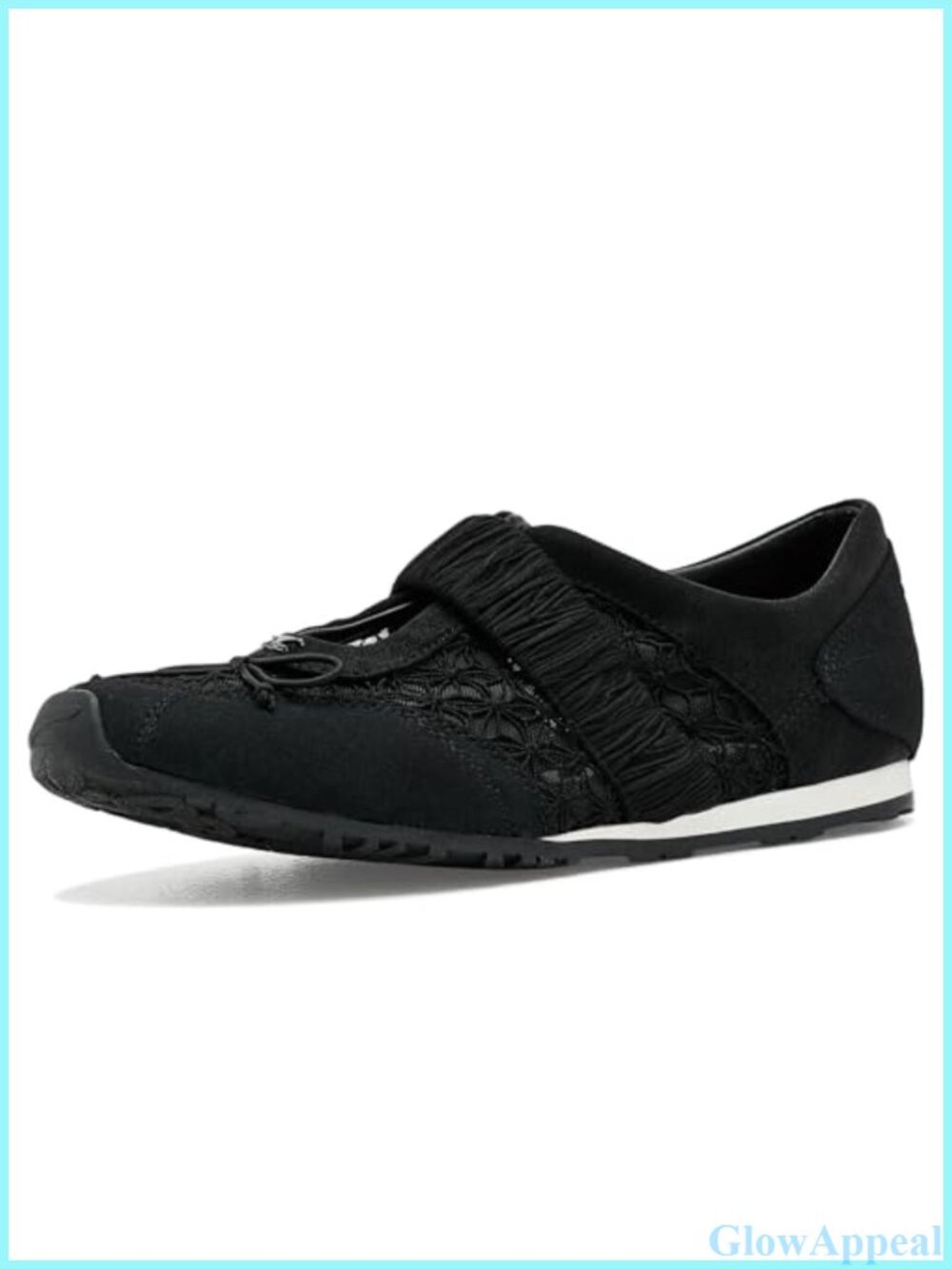 Mesh Ballet Slip-On Sneaker Low Heel Casual Everyday Shoe